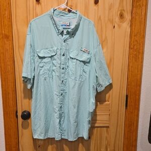 Magellan Outdoors Men's Aqua Button-Down Shirt